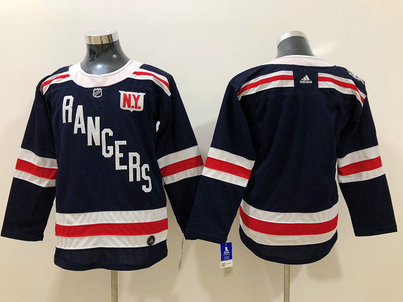 Men's New York Rangers Black Blank Jersey